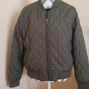 Banana Republic Quilted Bomber Jacket, L